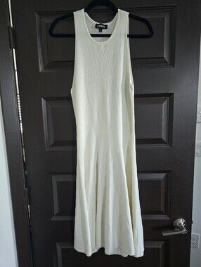 Express Cream Knit Tank Maxi Dress Size S